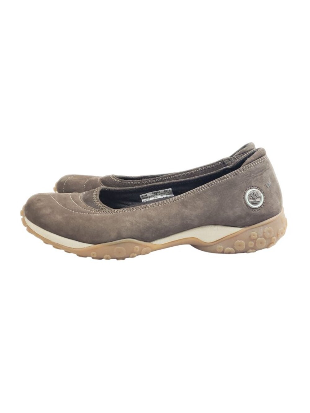 Timberland Womens Size 9.5 Slip-On Brown Leather Shoes - Picture 3 of 9